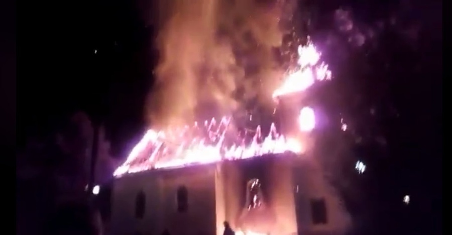 Požiar Kostola sv. Heleny