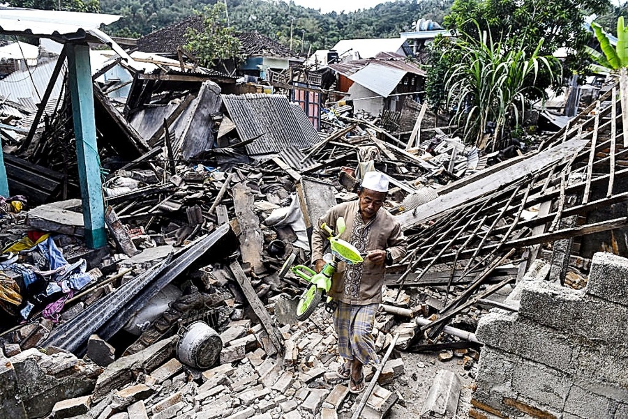 Zemetrasenie na ostrove Lombok.