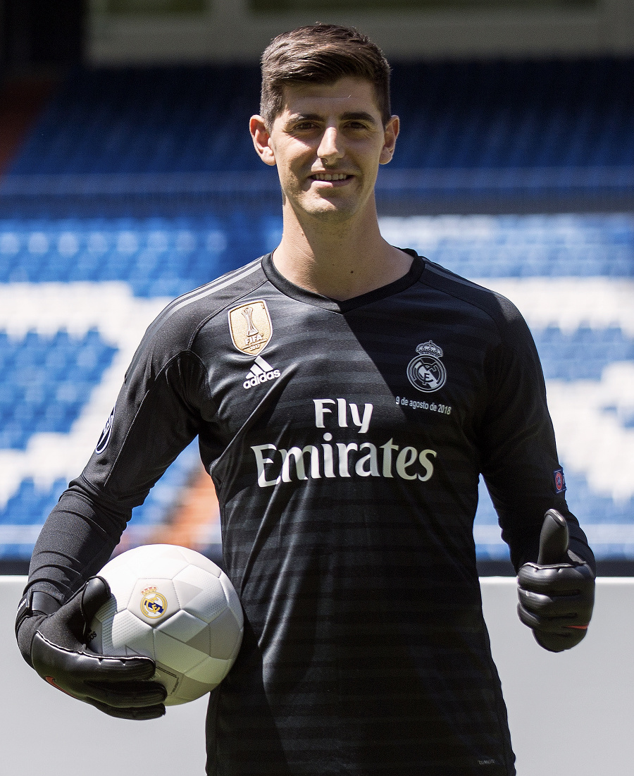 Thibaut Courtois pózuje fotografom