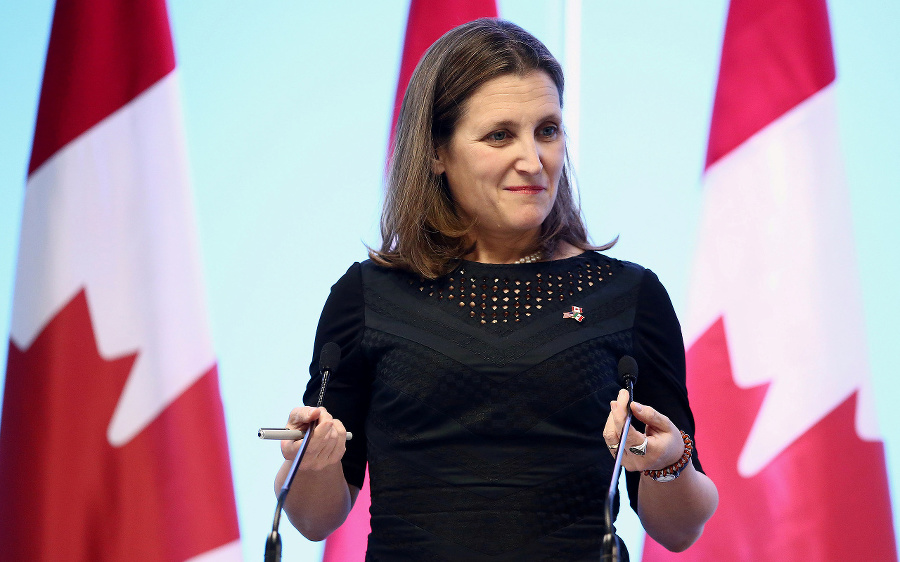 Kanadská ministerka zahraničných