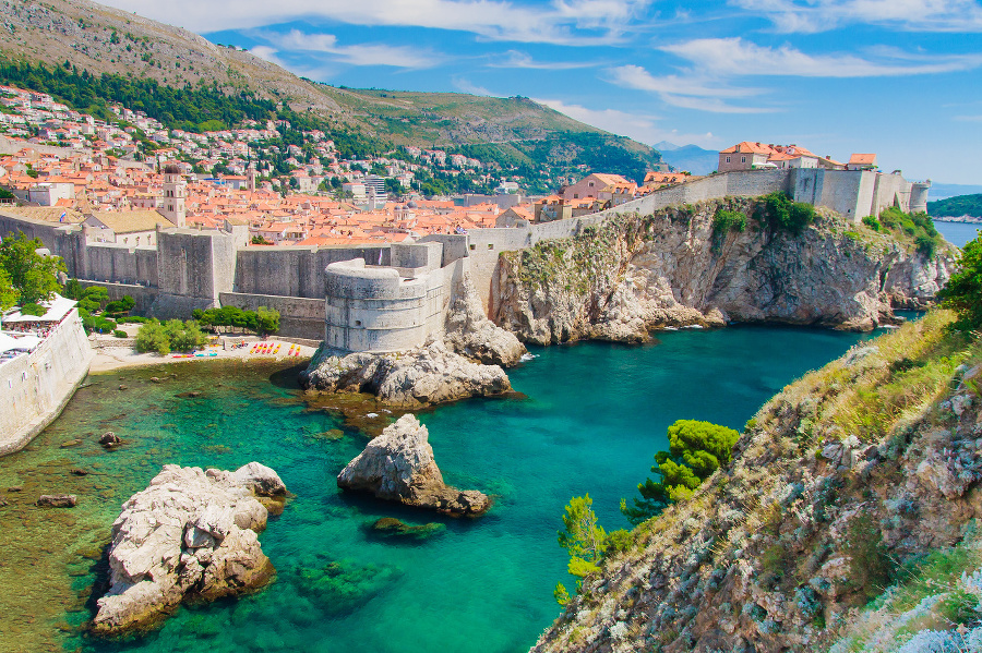Dubrovnik scenic view on