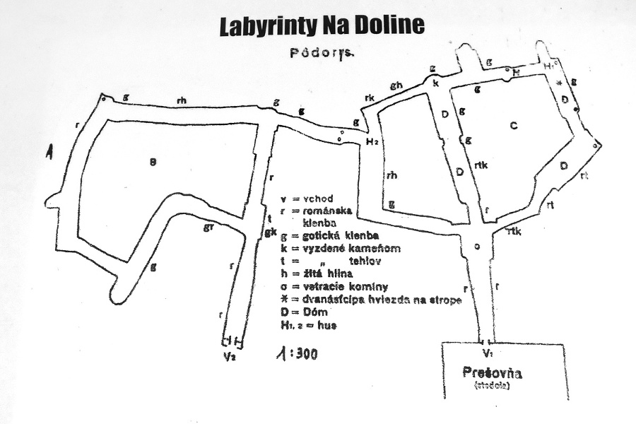 Plánik: Mapa zachovanej časti