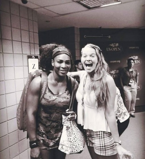 Romana s tenistkou Serenou Williams.