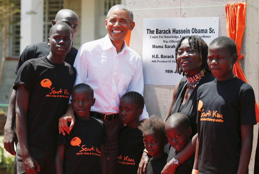 Barack Obama navštívil Keňu.