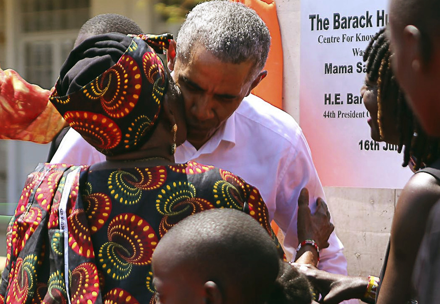 Barack Obama navštívil Keňu.