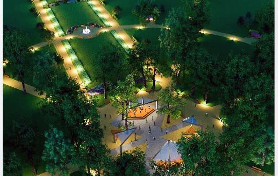 Mestský park v Banskej