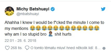 Batshuayi sa po zápase