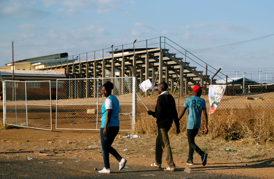 Štadiónom v Zimbabwe počas