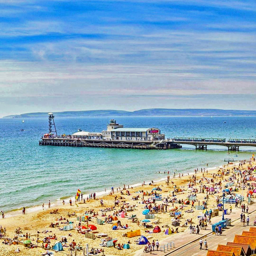 Bournemouth Beach, Veľká Británia.
