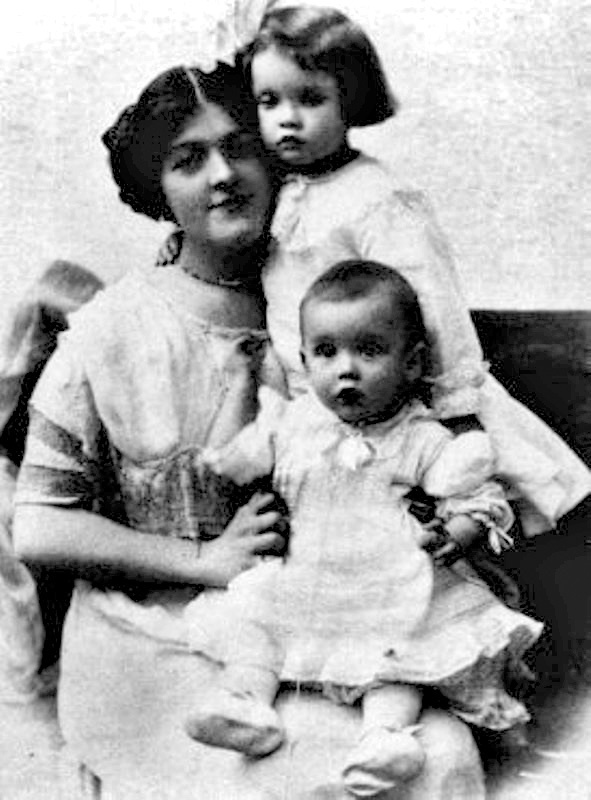 Bessie Allison s deťmi.