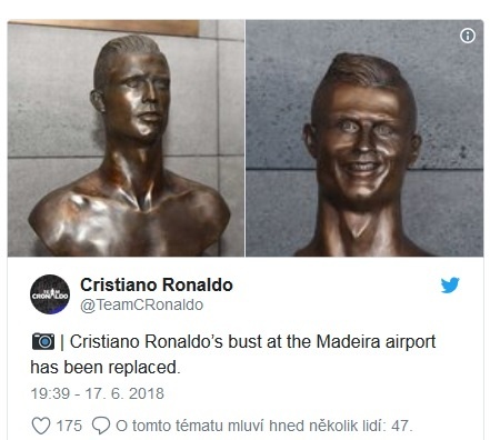 Sochu Ronalda na letisku