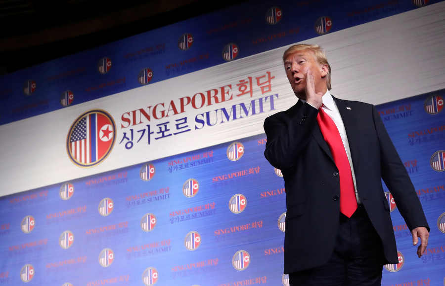 Trump odletel zo Singapuru