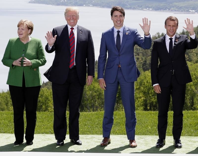 Lídri krajín G7 Angela