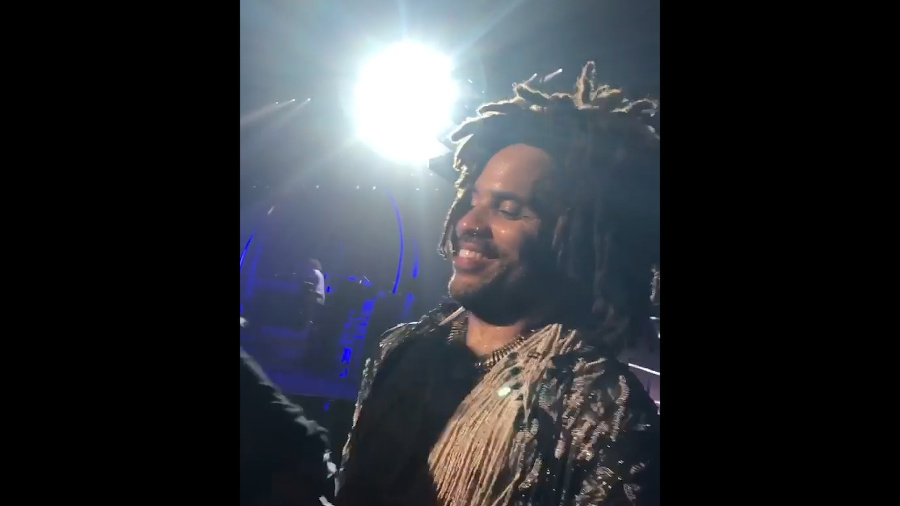 Spevák Lenny Kravitz na