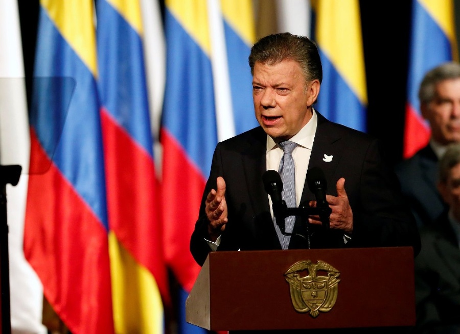 Kolumbijský prezident Juan Manuel