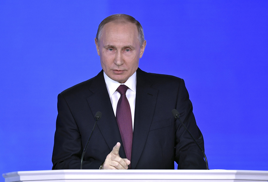 Putin počas výročného prejavu