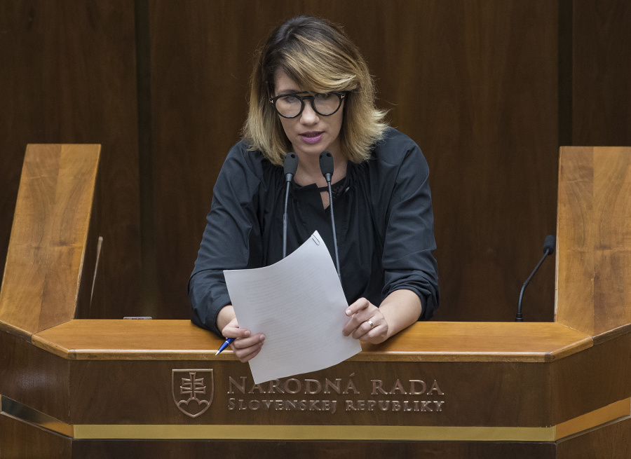 Podpredsedníčka parlamentu Lucia Ďuriš-Nicholsonová.