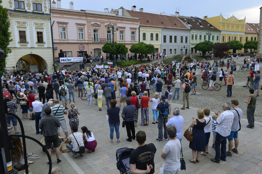 Protest Za slušné Slovensko