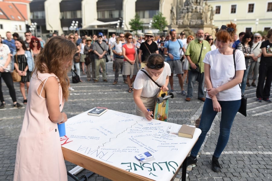 Protest Za slušné Slovensko