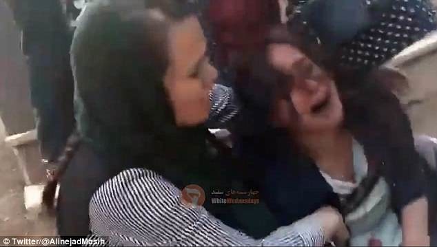 Zbitá iránska žena