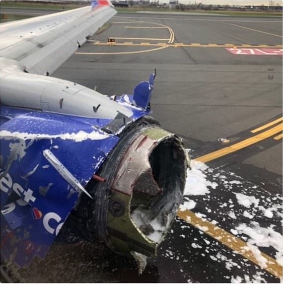 Motor lietadla bol pokrytý