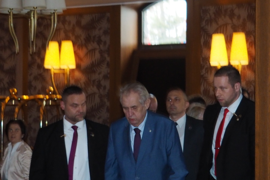 Miloš Zeman na návšteve