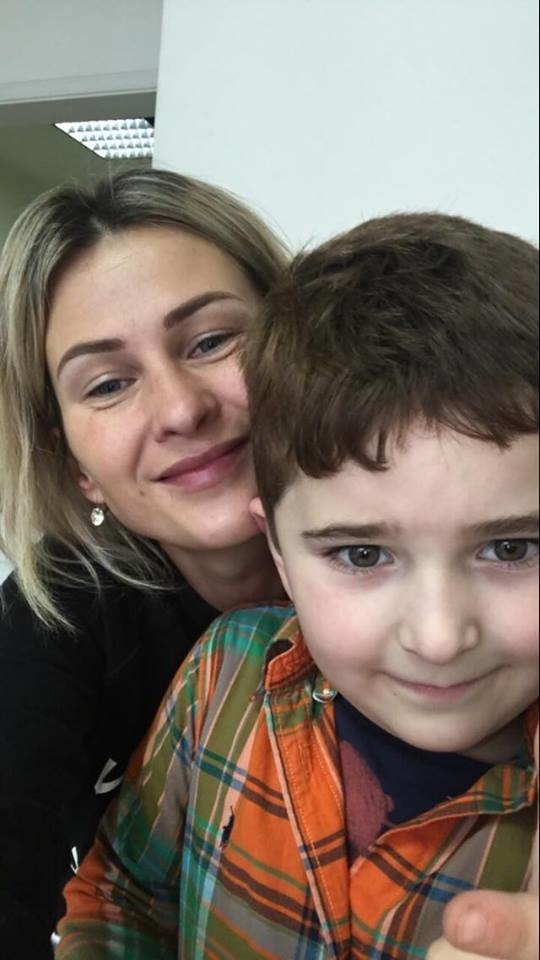 Iryna a jej synček.