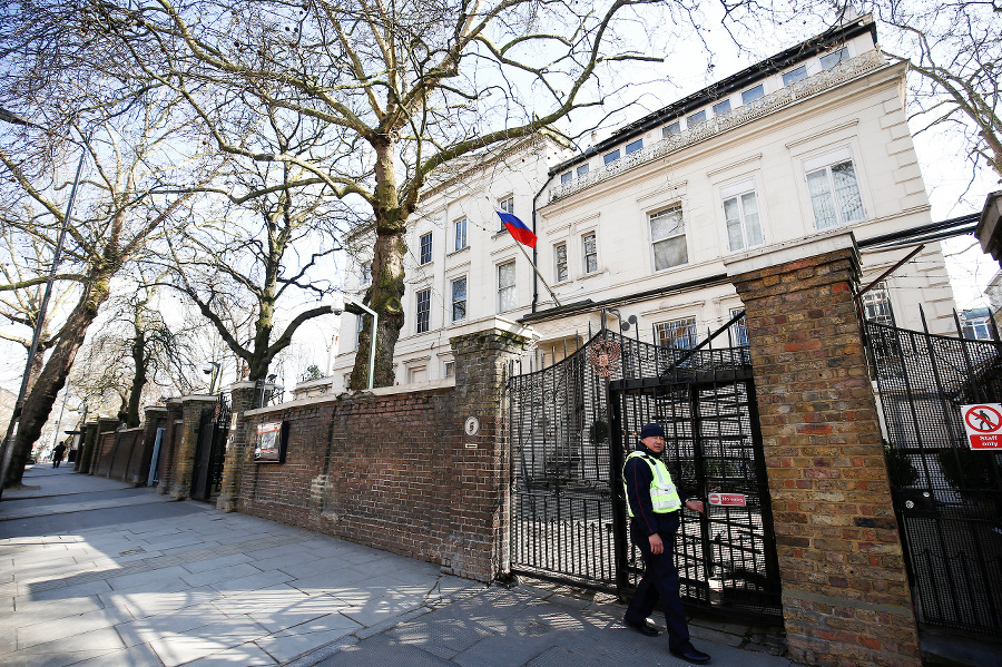 Ruská ambasáda v Londýne.