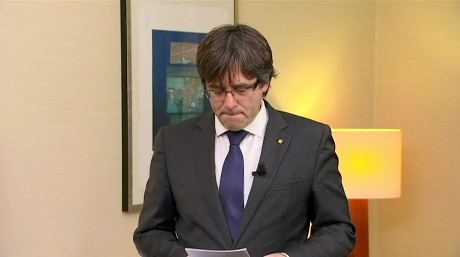 Odvolaný katalánsky premiér Puigdemont.
