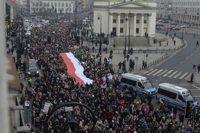 Vo Varšave protestovalo 55-tisíc