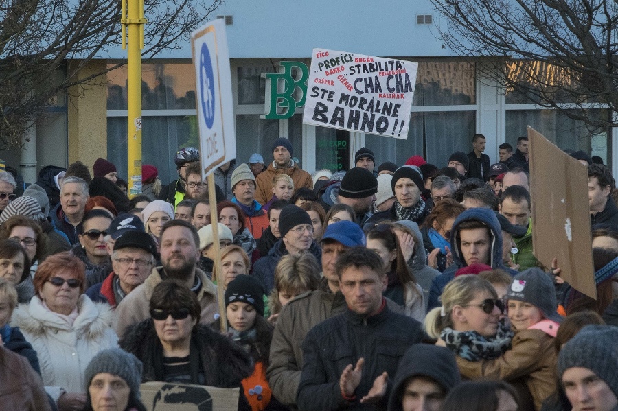 Protest Za slušné Slovensko