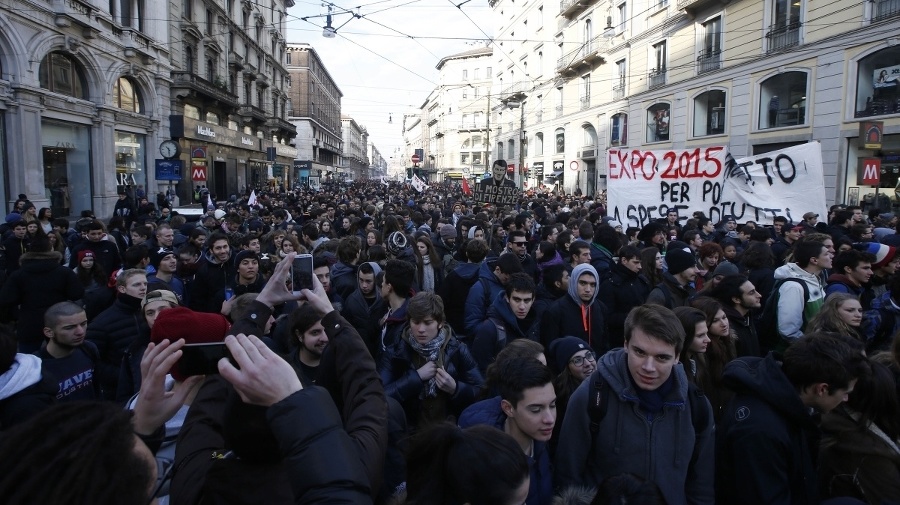 Tisícky talianskych odborárov vstúpili