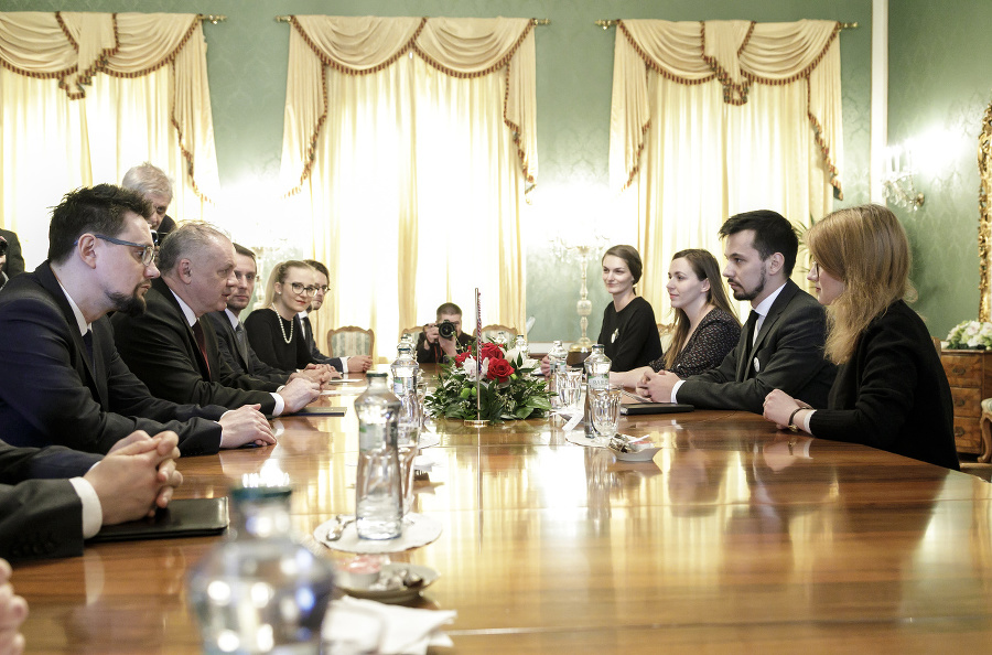Prezident Kiska na stretnutí