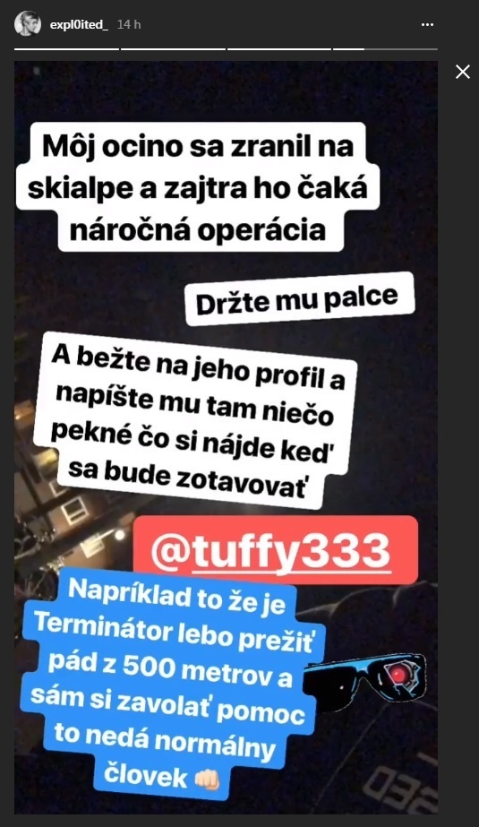 Explo zverejnil na Instagrame