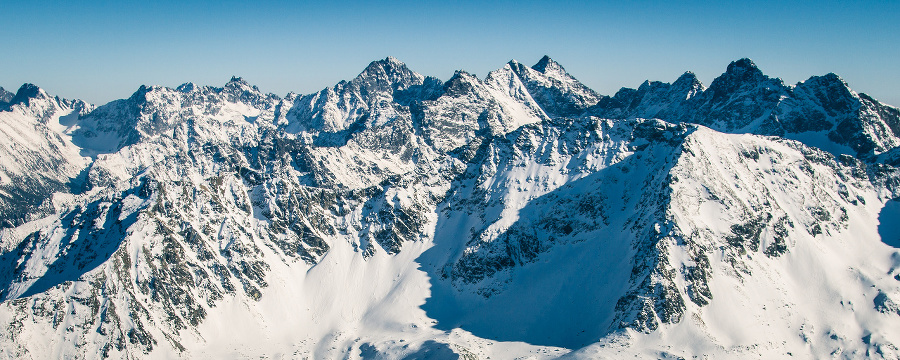 Tatra mountain range seen