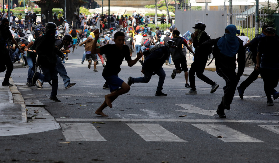 Protivládne demonštrácie vo Venezuele