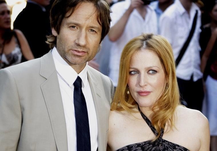 Gillian Anderson a David