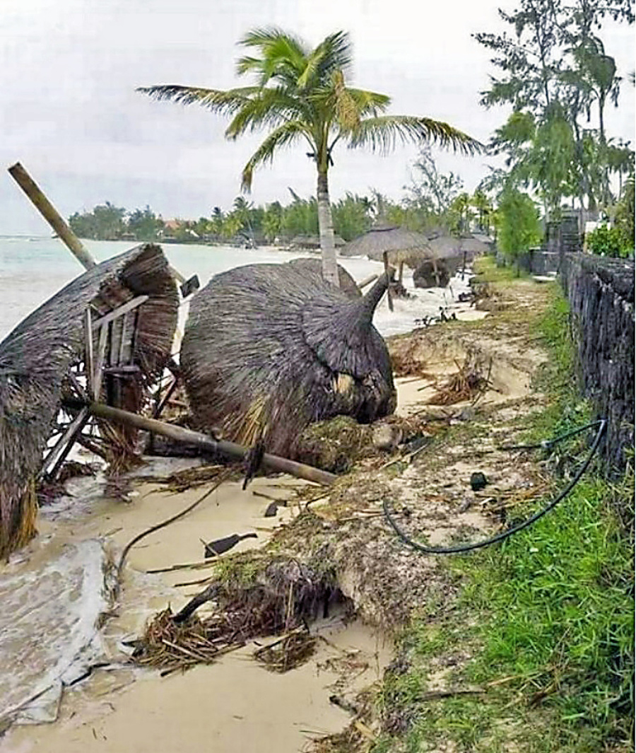 Ostrov zasiahol cyklón, ktorý