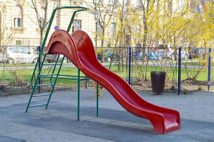 Children's slide at the