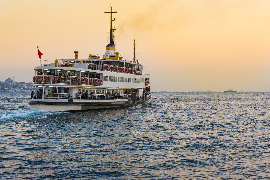 Ferry across Bosphorus in