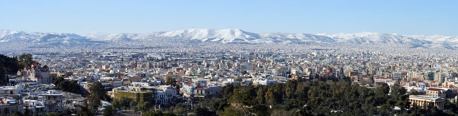 Athens Winter Panoramic