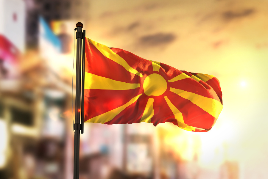 Republic of Macedonia Flag