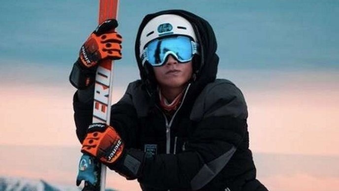 Mladý nemecký lyžiar Max