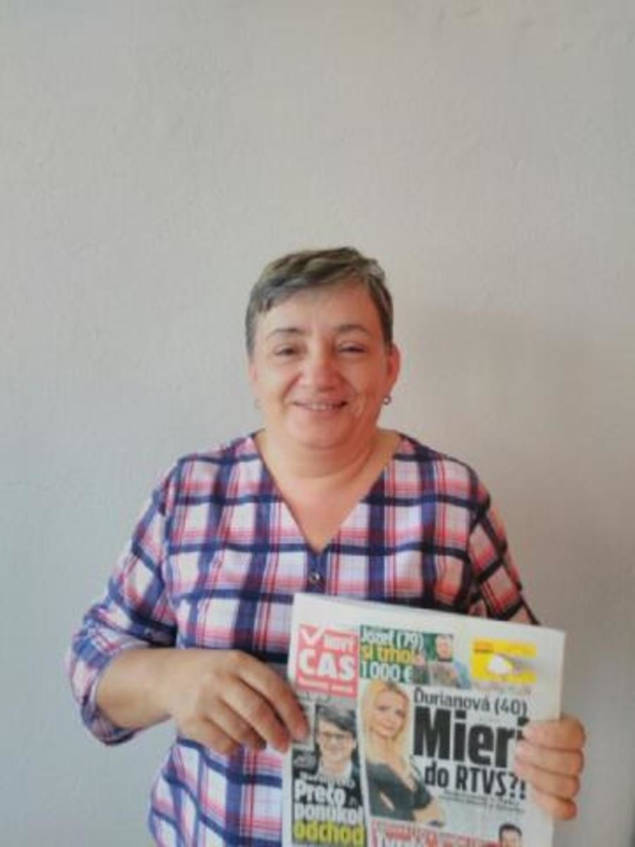 Oľga Mešťánková (53) výhru