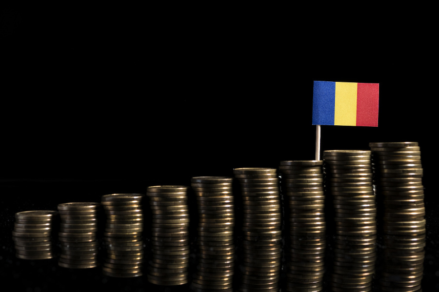 Romanian flag with lot