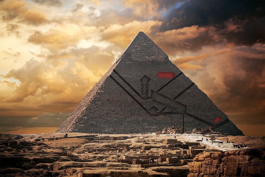 Pyramídu vyrabovali ešte za