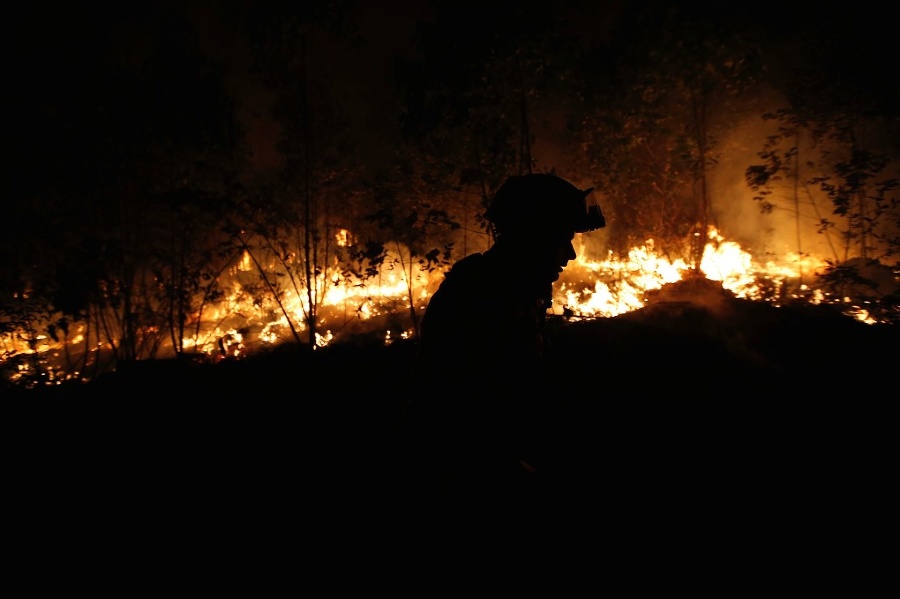 Oheň sa v Portugalsku