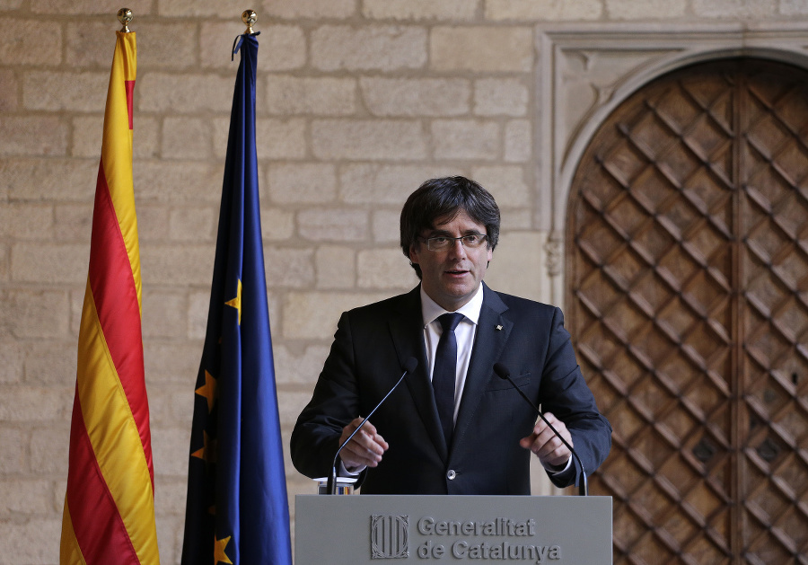 Katalánsky prezident Carles Puigdemont