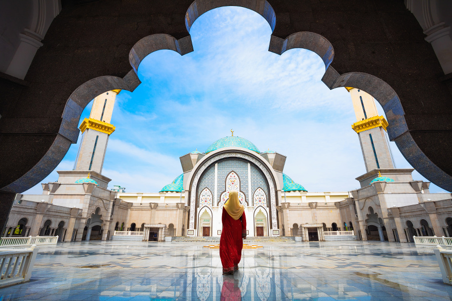 Malaysia Mosque with Muslim