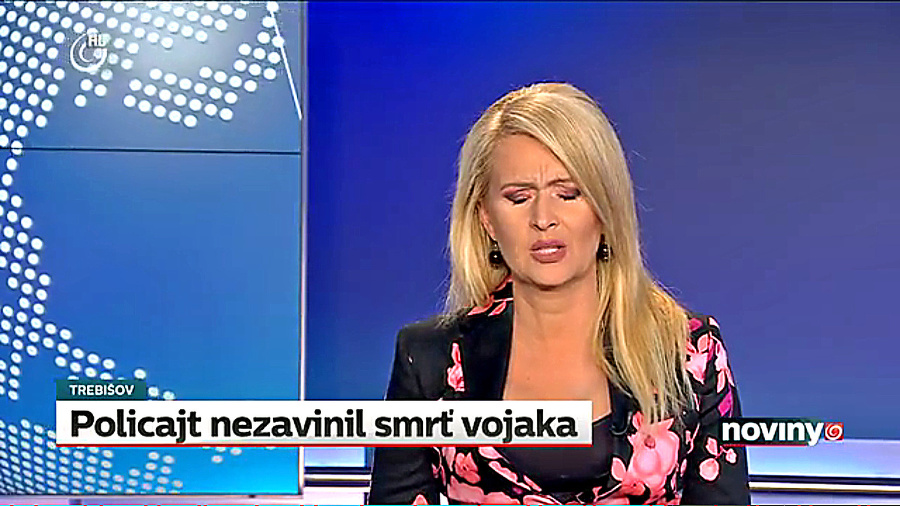 Adriana skolabovala pred rokom počas vysielania správ.